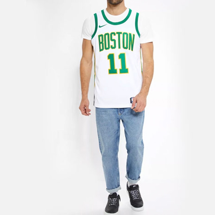 Nike NBA Jersey Kyrie Irving Celtics 11 White Green — фото 2