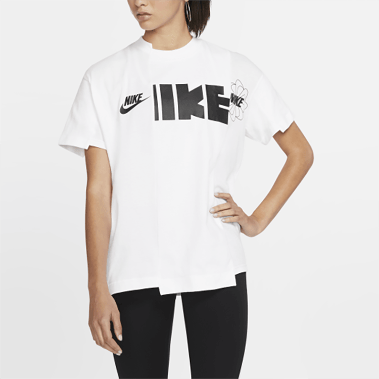 Nike x Sacai T-Shirt White — фото 3