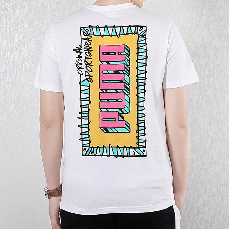 Puma Logo Tee White — фото 3