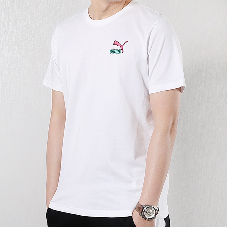 Puma Logo Tee White — фото 4