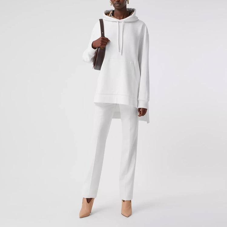 Burberry Hooded Sweatshirt White — фото 2