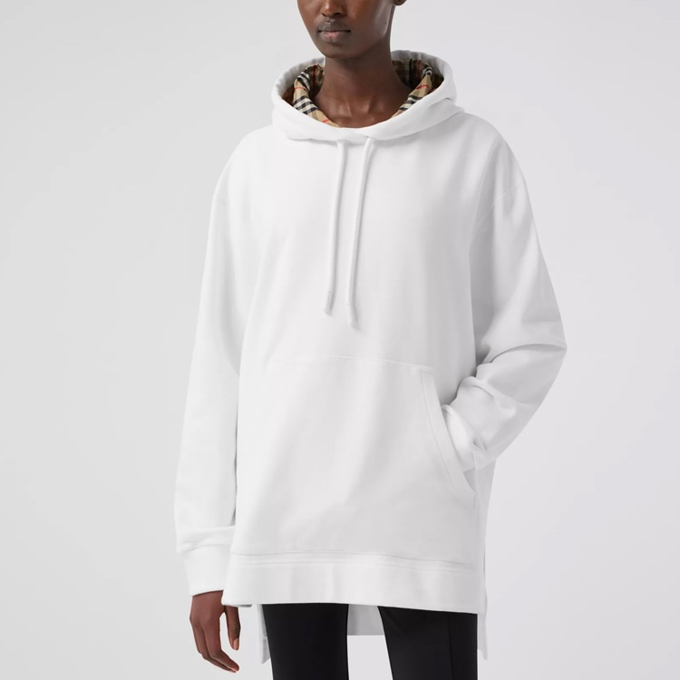 Burberry Hooded Sweatshirt White — фото 1