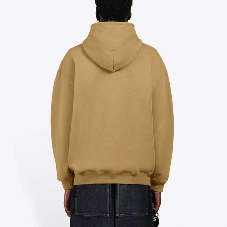 Balenciaga Logo Hoodie Khaki — фото 2