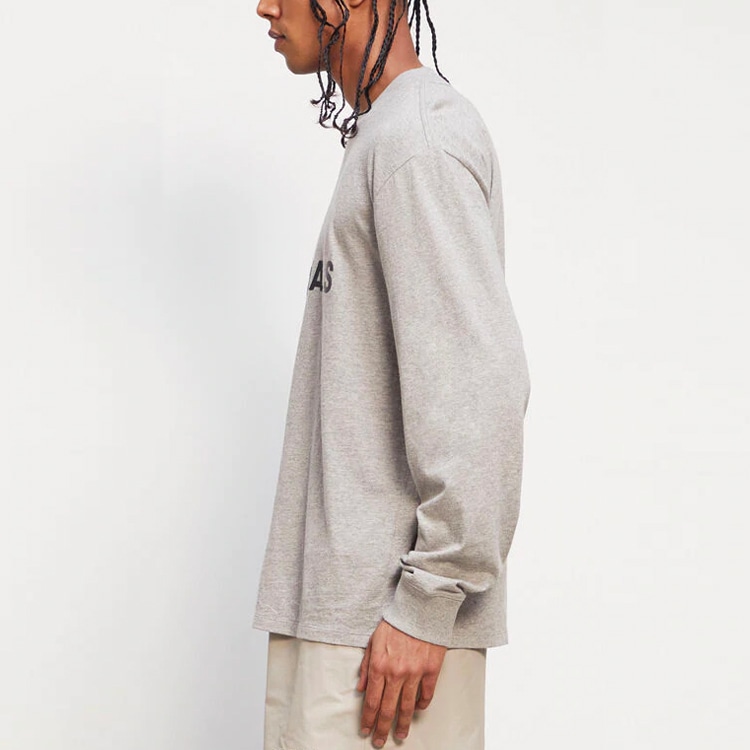 Fear Of God Essentials Long FW20 Sleeve Tee Dark Heather Oatmeal T — фото 3