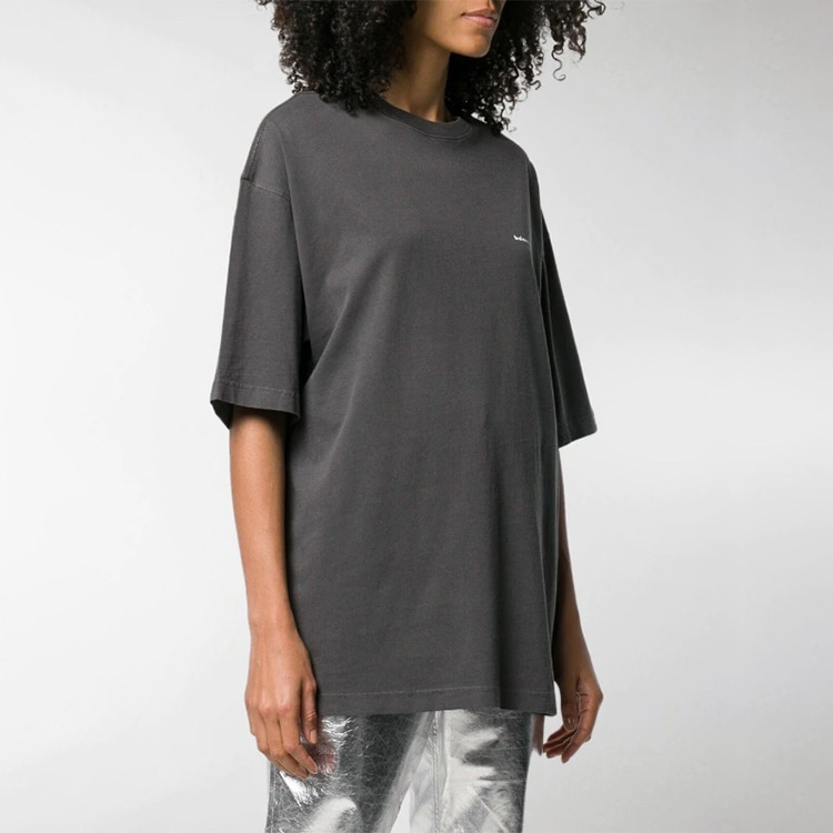 Balenciaga Logo Print T-Shirt Grey — фото 3