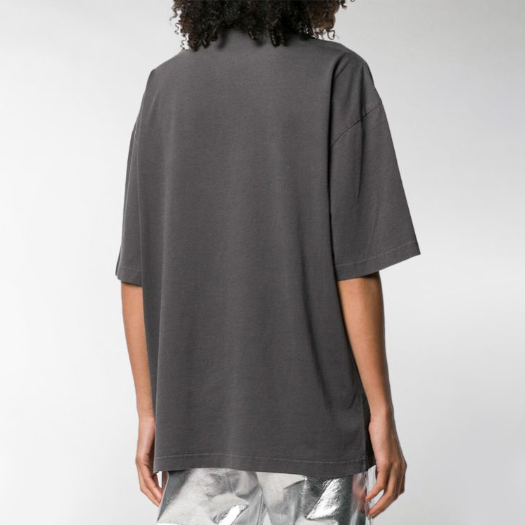 Balenciaga Logo Print T-Shirt Grey — фото 4