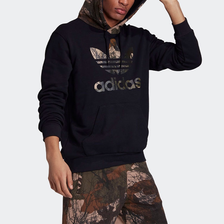 Adidas Originals Camo Block Hoodie Black — фото 5