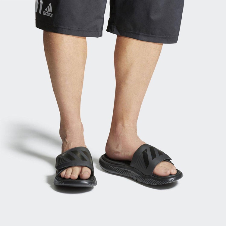 Adidas AlphaBounce Black Slides — фото 6