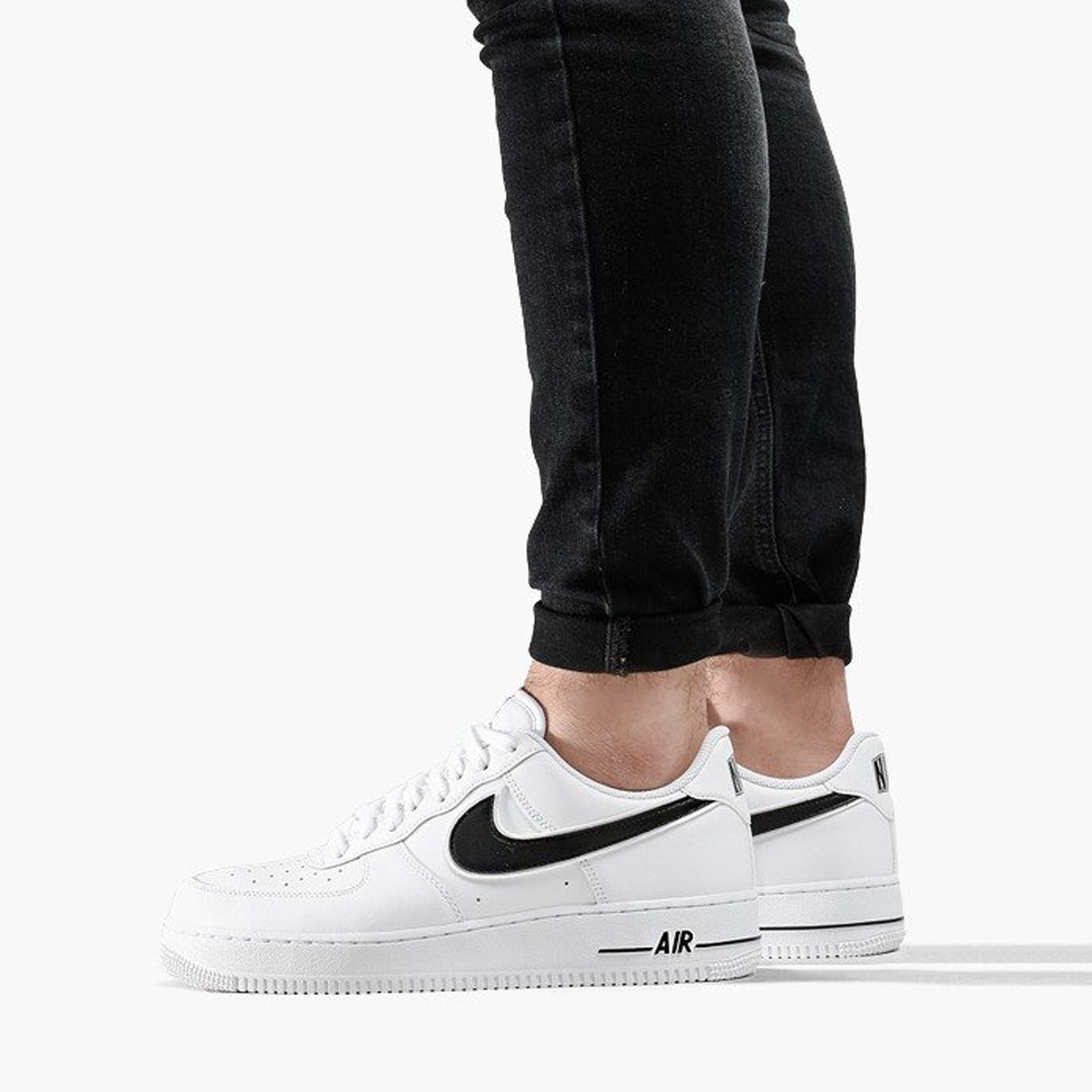Nike Air Force 1 '07 Low Black Swoosh — фото 5