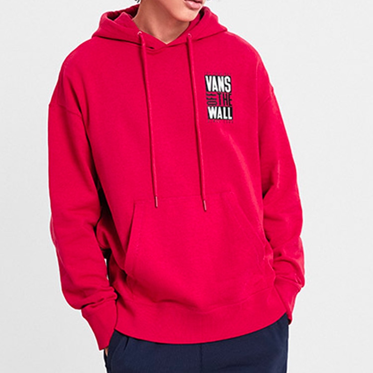 Vans Logo Hoodie Red — фото 2