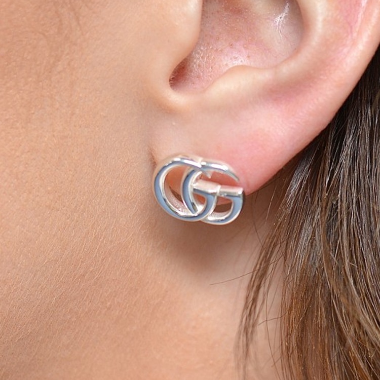 Gucci Double G Daisy Silver Earrings — фото 6
