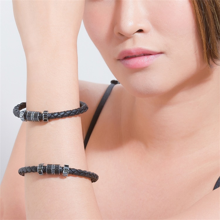 Swarovski Woven Luck Bead Bracelet Black — фото 3