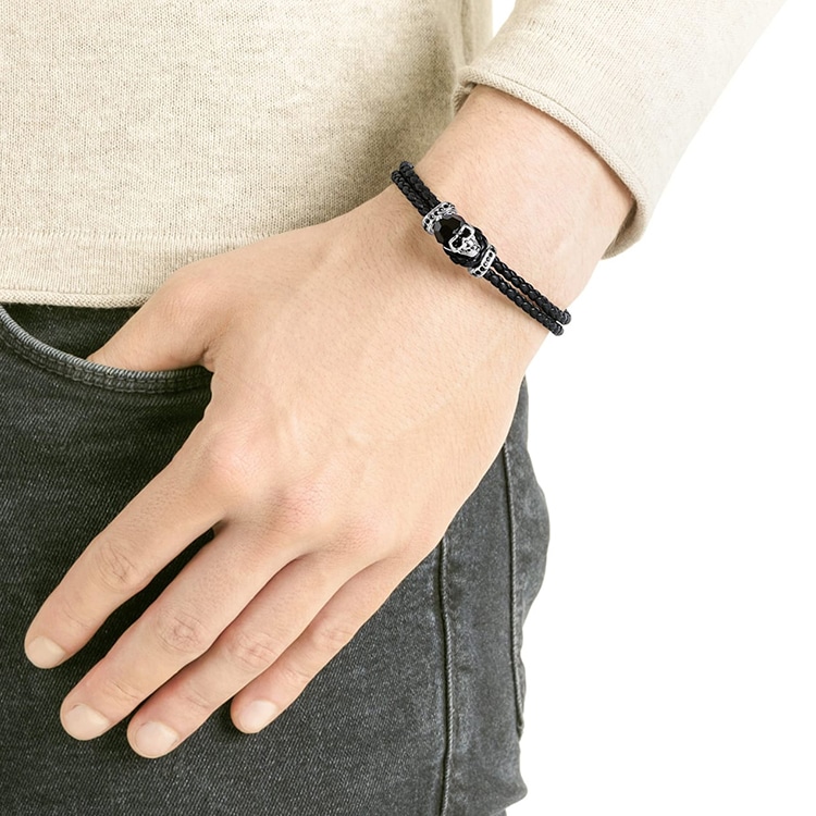 Swarovski Taddeo Skull Bracelet Black — фото 2