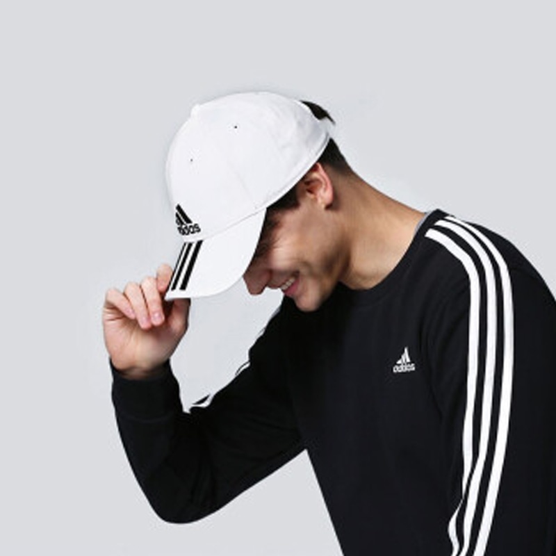 Adidas Big Logo Embroidered Cap White — фото 2