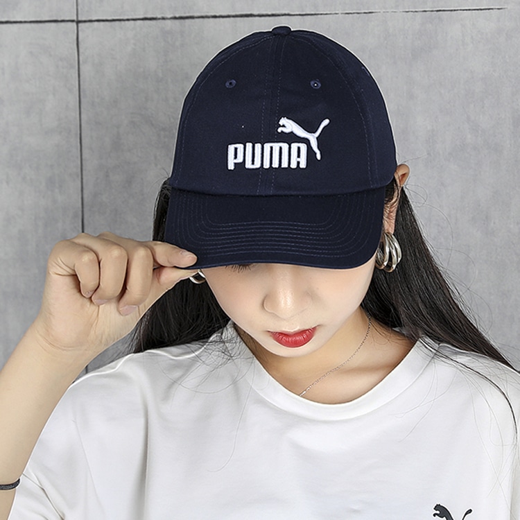 Puma Essentials Cap In Navy logo — фото 3