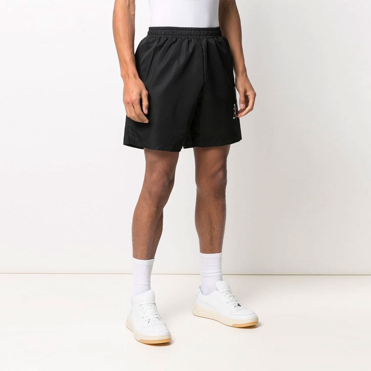 Palm Angels SS21 Logo Shorts Black — фото 2