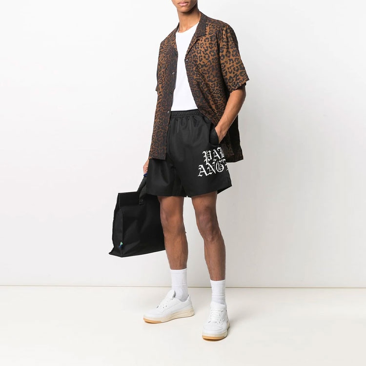 Palm Angels SS21 Logo Shorts Black — фото 1