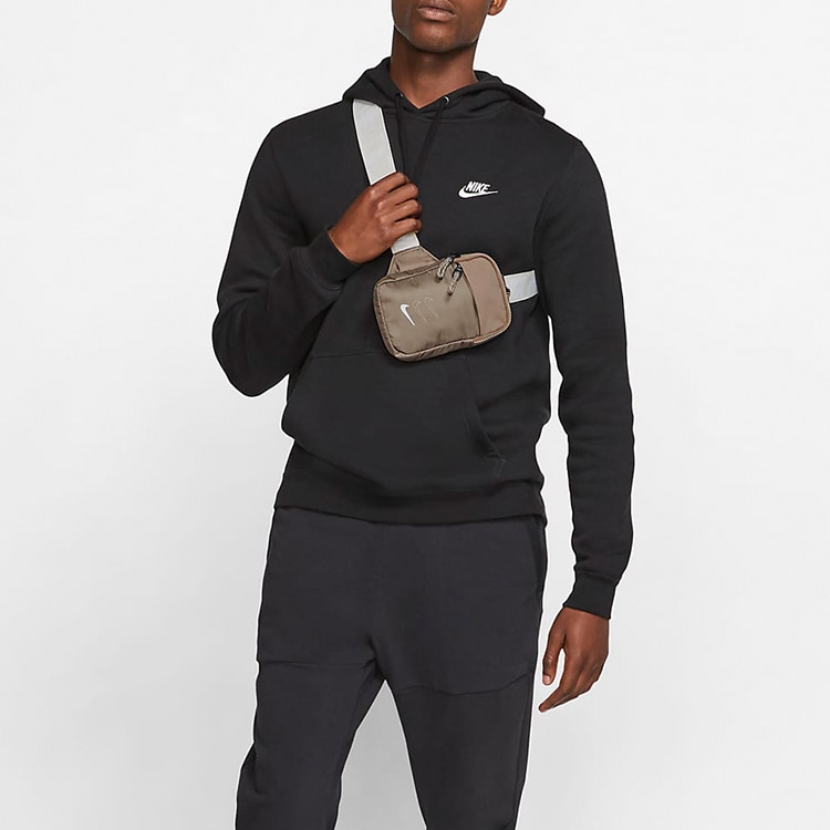 Nike Essentials Waist Pack Olive Grey/White — фото 4