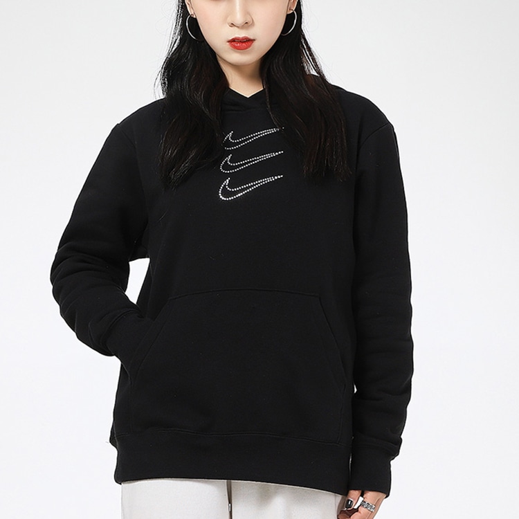 Nike Hoodie Fleece Pullover Black — фото 2