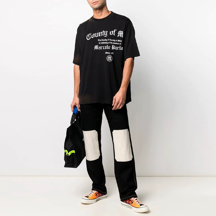 Marcelo Burlon County Of Milan Marcelo Burlon SS21 County Logo T-Shirt Black — фото 3
