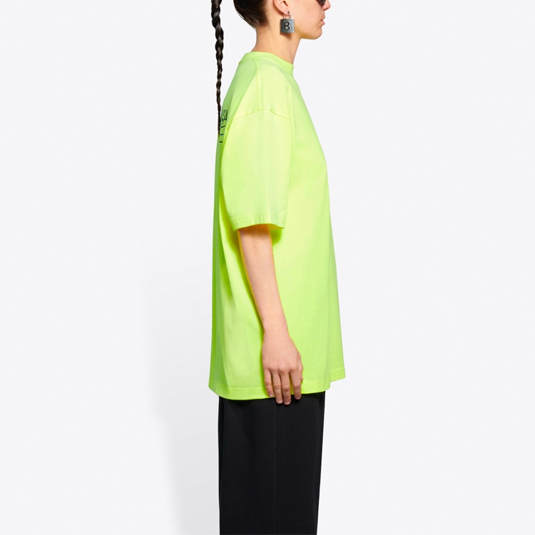 Balenciaga Political Campaign T-Shirt Fluorescent Yellow — фото 5