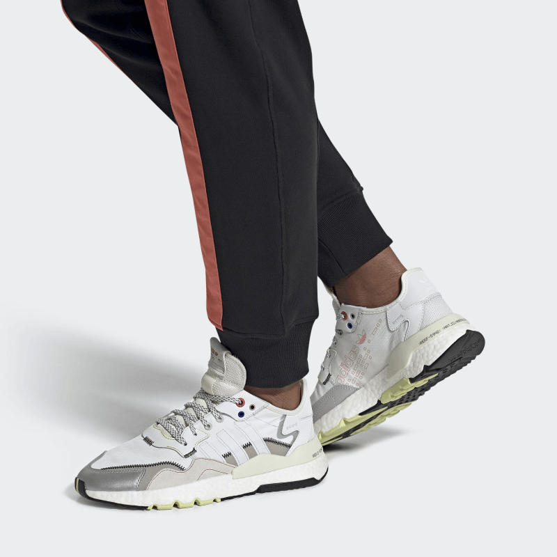 adidas originals adidas Nite Jogger Silver White — фото 4