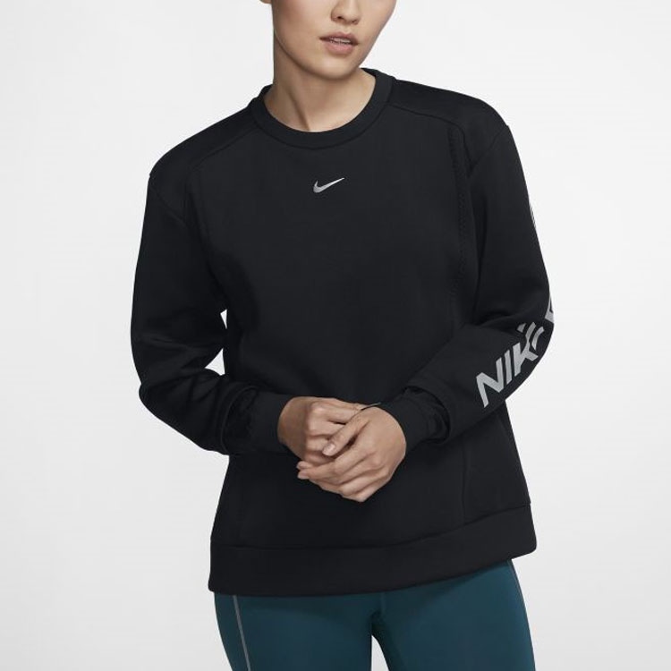 Nike Pro Crew Sweatshirt Black — фото 3