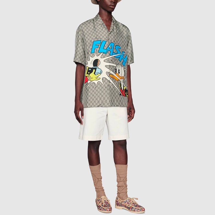 Gucci x Disney SS21 Donald Duck Silk Shirt — фото 3