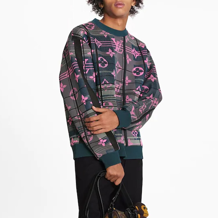 Louis Vuitton Pullover Sweatshirt Men's Dark Green — фото 3