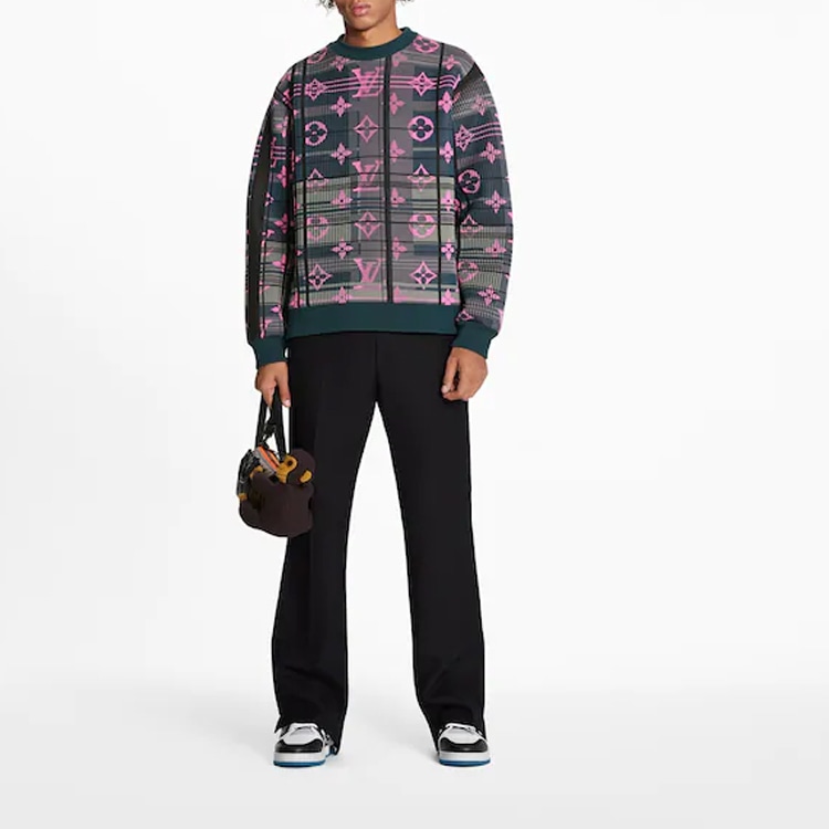 Louis Vuitton Pullover Sweatshirt Men's Dark Green — фото 1