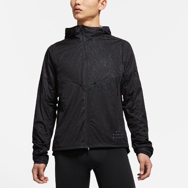 Nike Running Hoodie Jacket Black — фото 4
