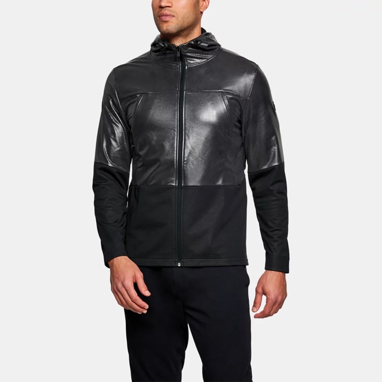 Under Armour Hybrid Windbreaker Jacket Black — фото 3