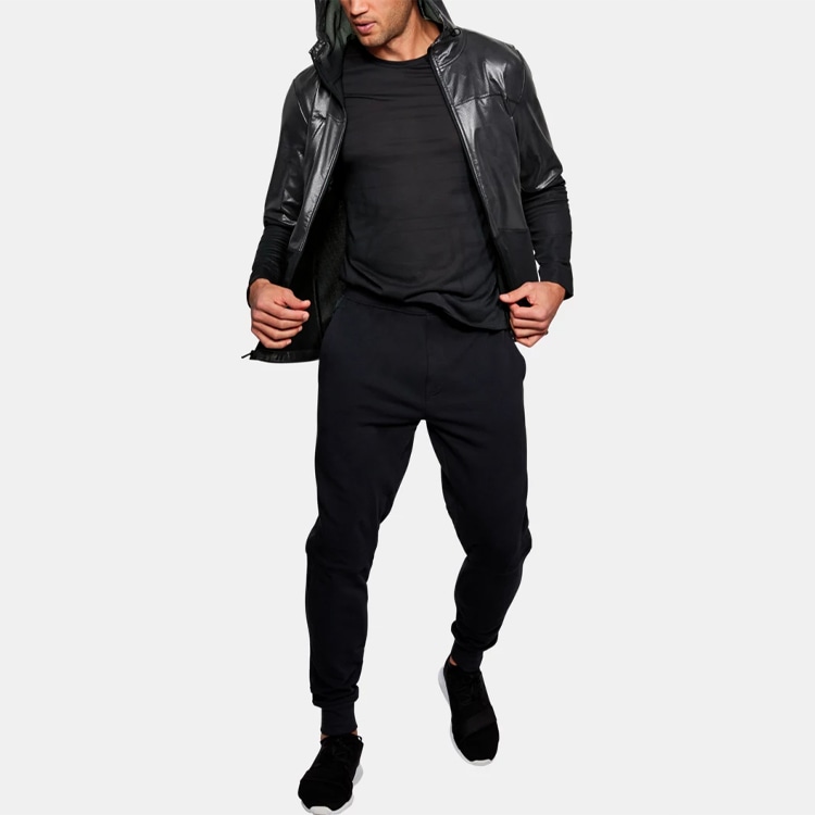 Under Armour Hybrid Windbreaker Jacket Black — фото 4
