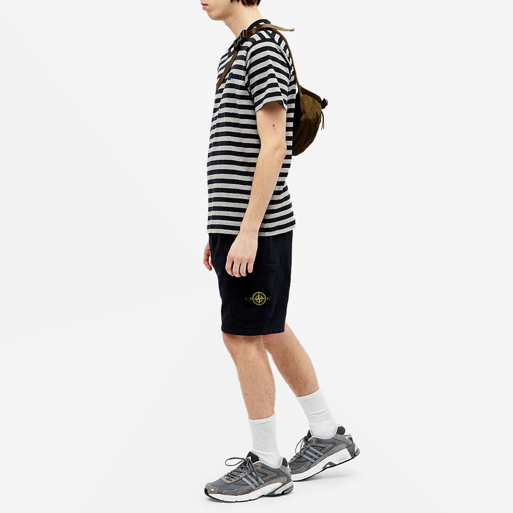 Stone Island Navy Blue Shorts — фото 1