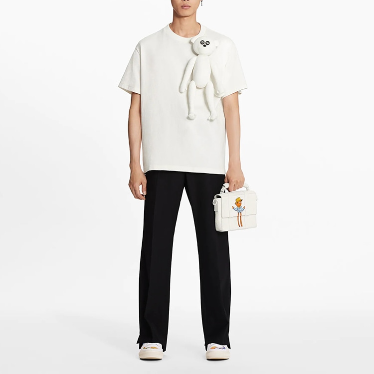 Louis Vuitton Doll Keychain T-Shirt White — фото 3