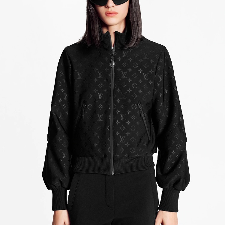 Louis Vuitton SS21 Embossed Zip Jacket Black — фото 2