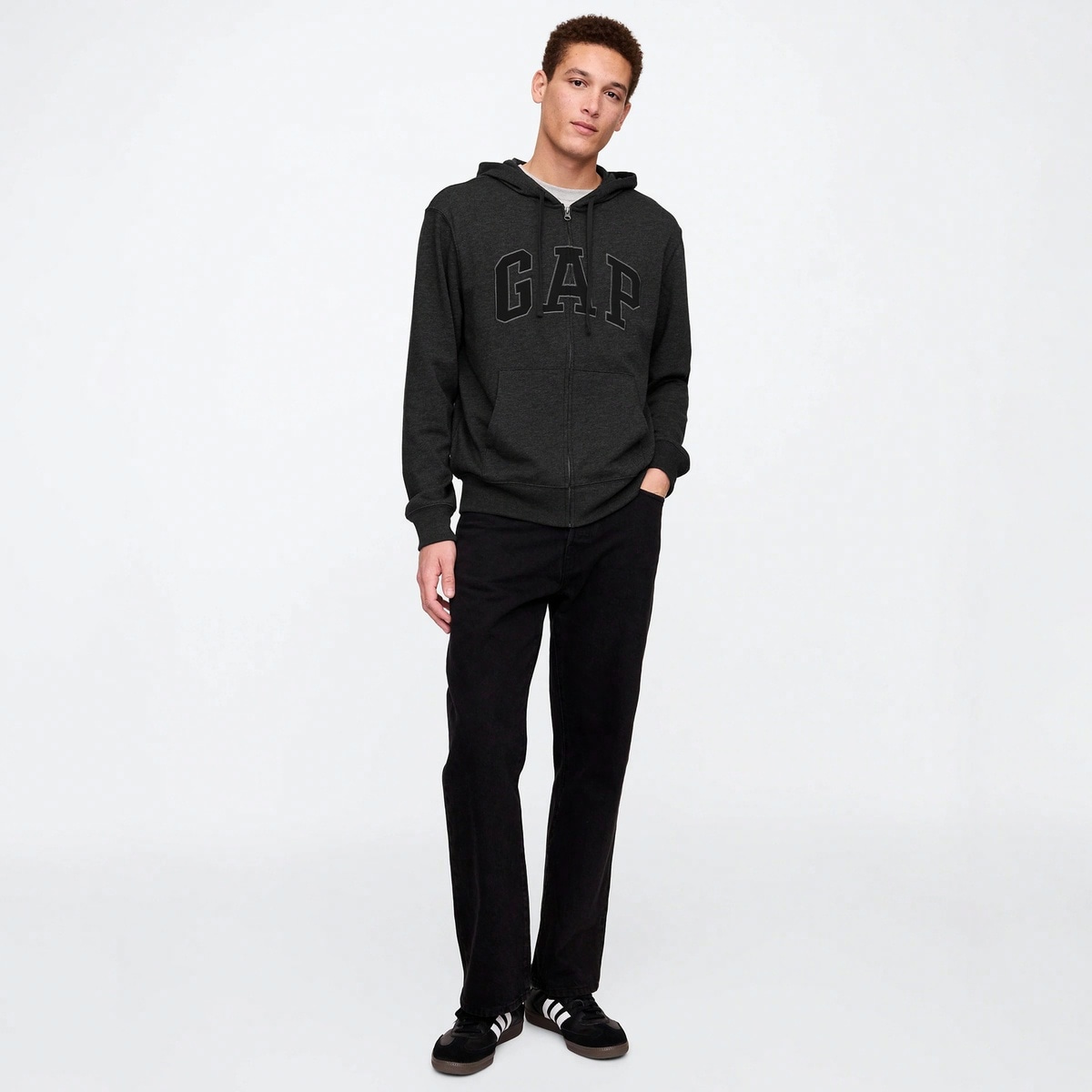 Gap Logo Zip Hoodie — фото 3