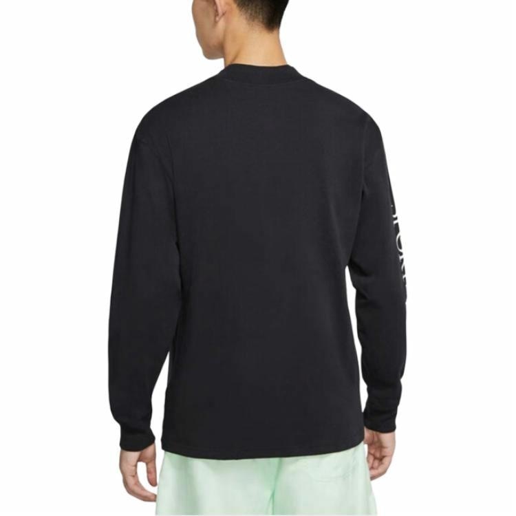 Nike Sportswear Printed Crew Sweatshirt Black — фото 4