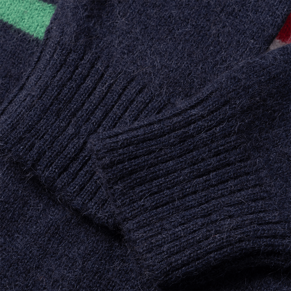 Gucci Striped Embroidered Sweater Blue — фото 5