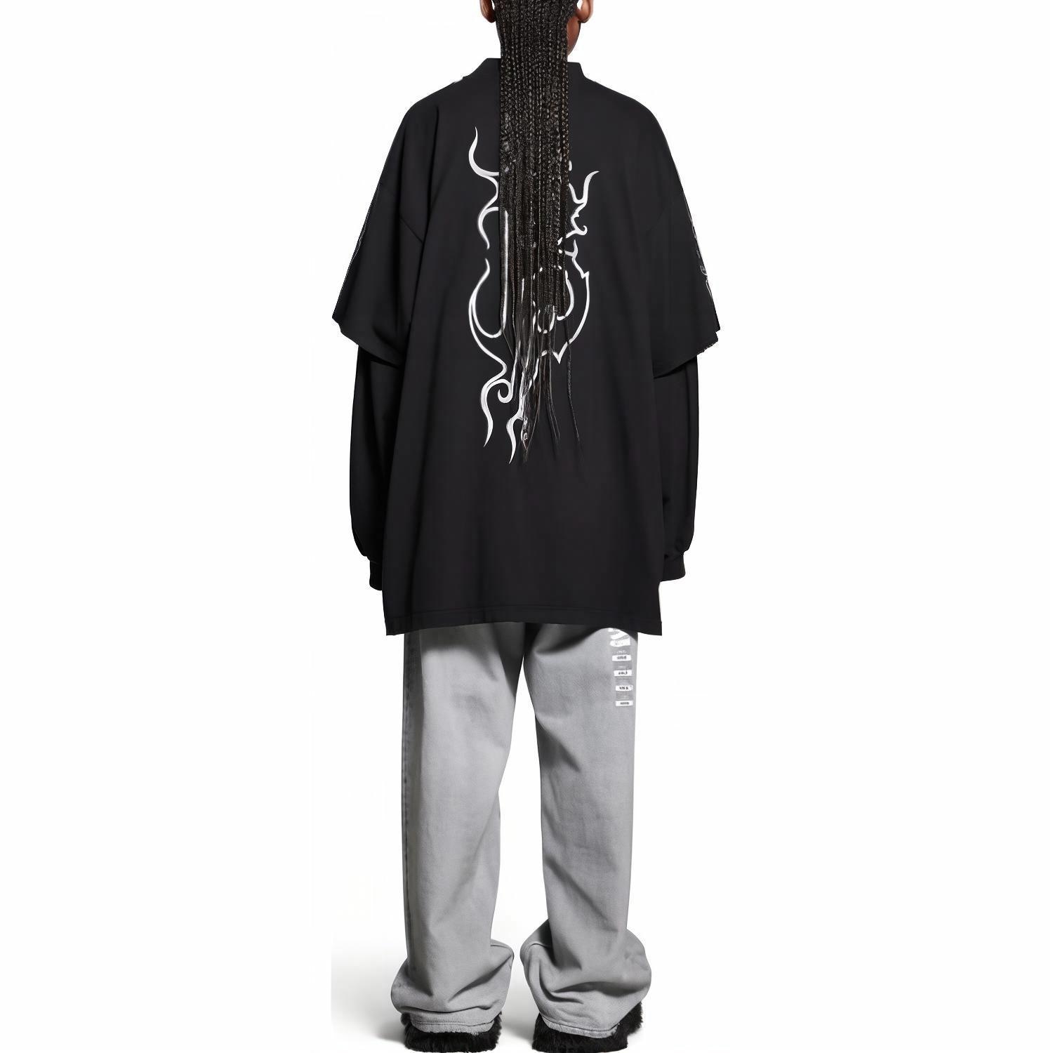 Balenciaga FW23 Black T-Shirt — фото 8