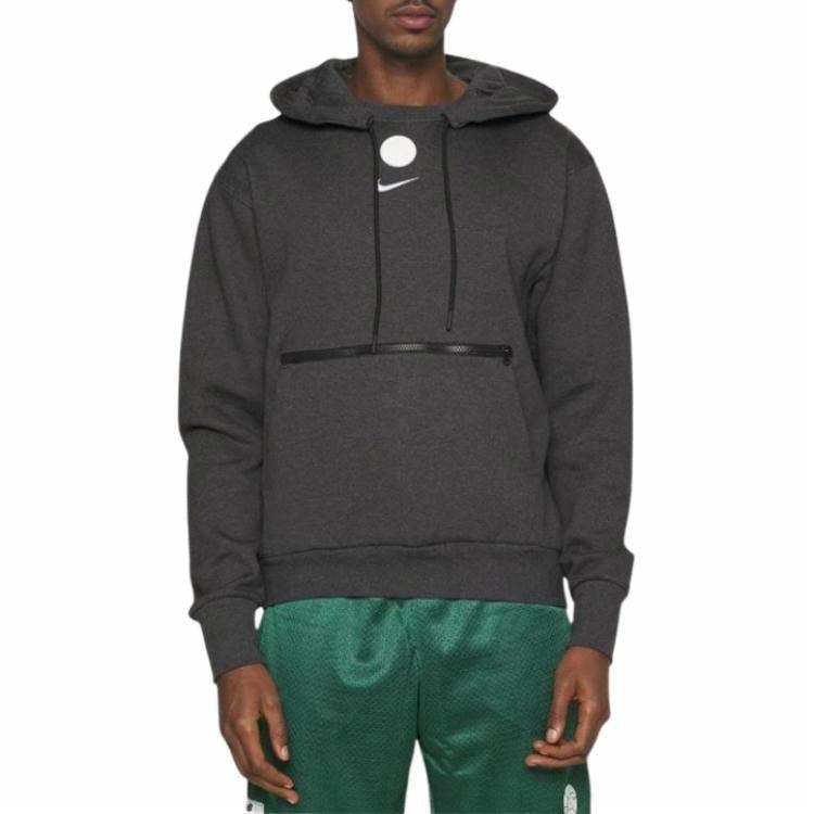 Nike Courtside Hoodie Black Grey — фото 5