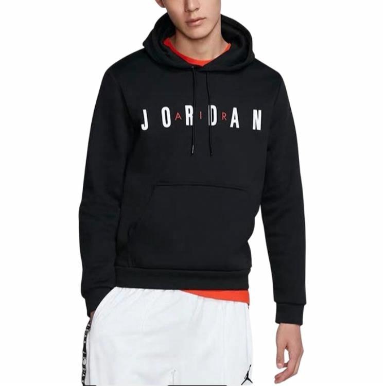 Jordan Air Flight Fleece Hoodie Black — фото 5