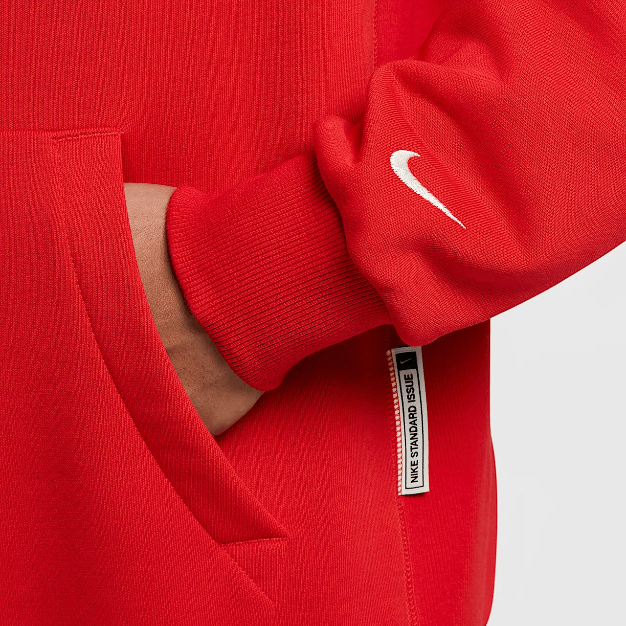 Nike FW24 Fleece Hoodie Red — фото 6