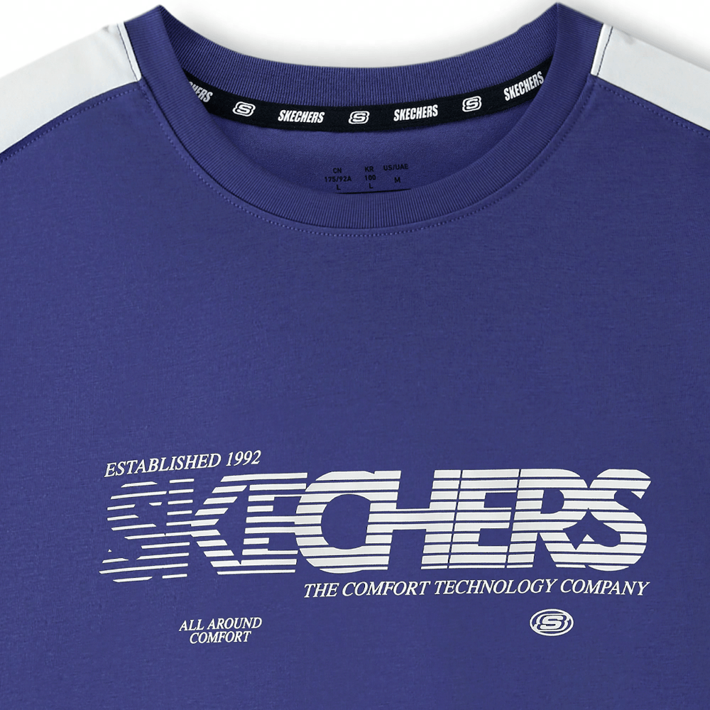 Skechers Crew Neck Knit Tee Purple — фото 3