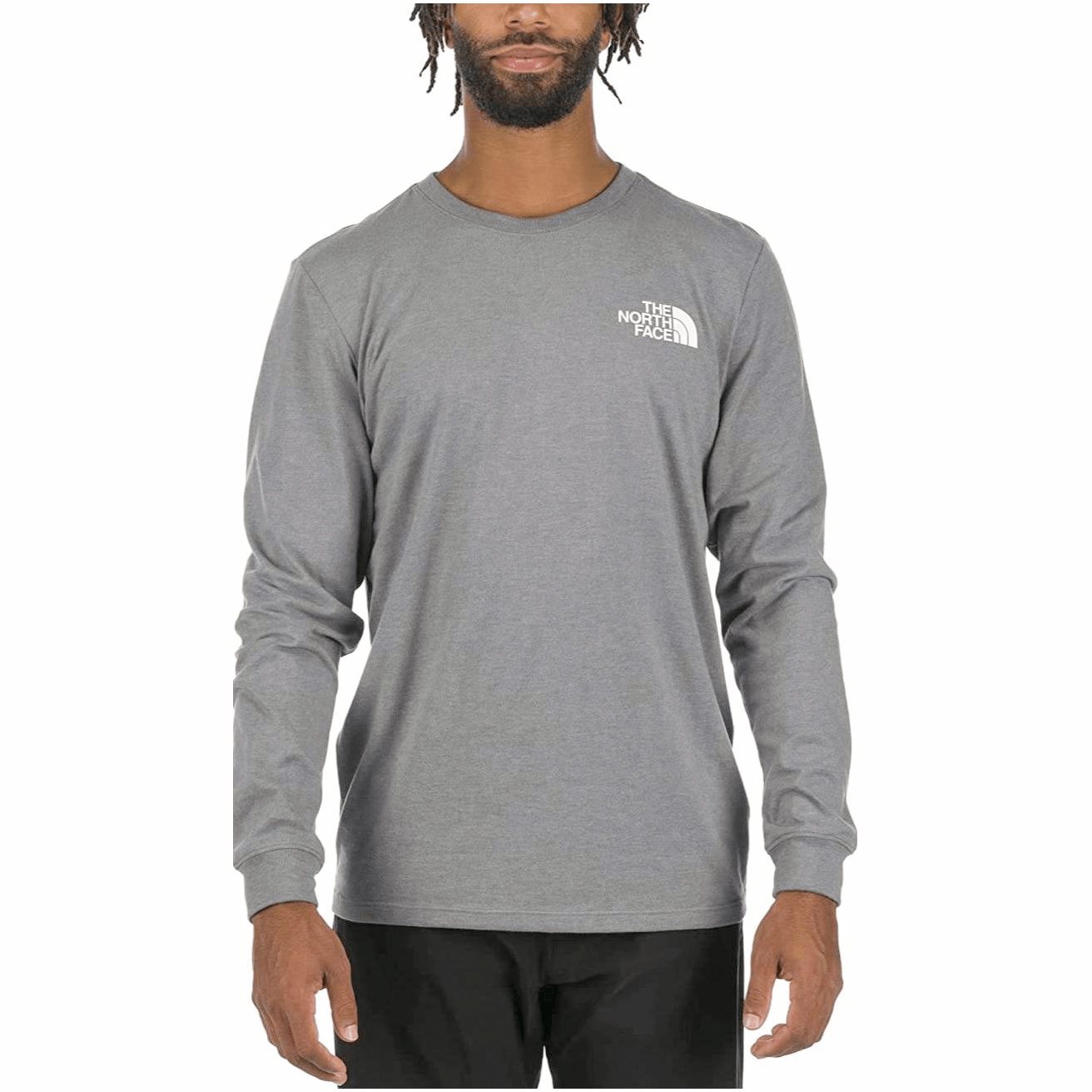 The North Face Logo Long Sleeve Tee Grey — фото 2