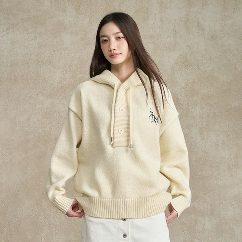 Boneless Embroidered Letter Hoodie — фото 2