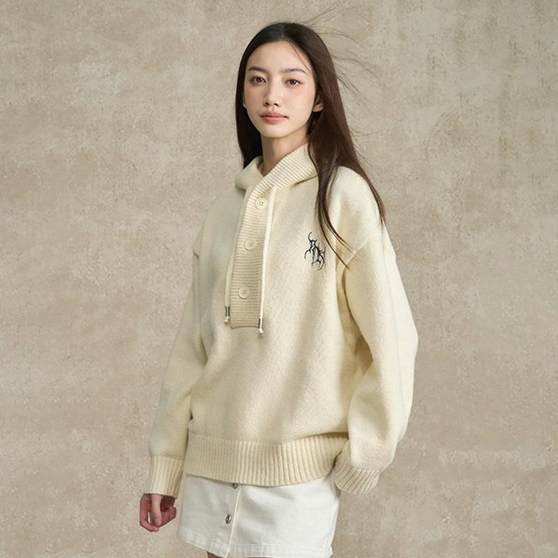 Boneless Embroidered Letter Hoodie — фото 3