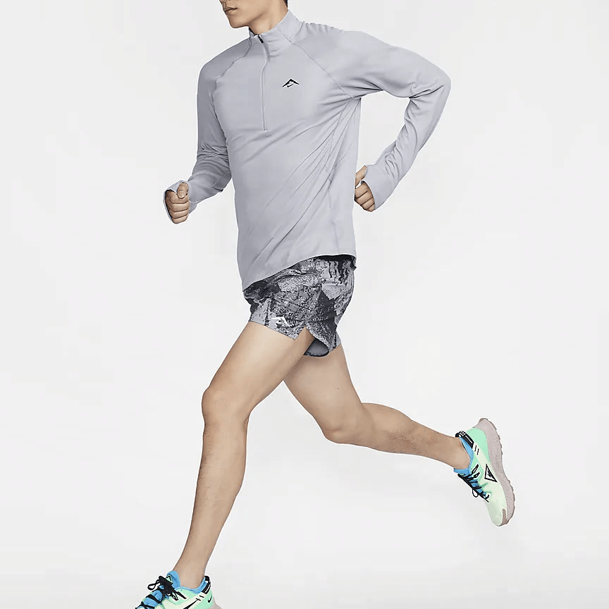 Nike Dri-Fit Trail Long Sleeve Tee Cement Grey — фото 4