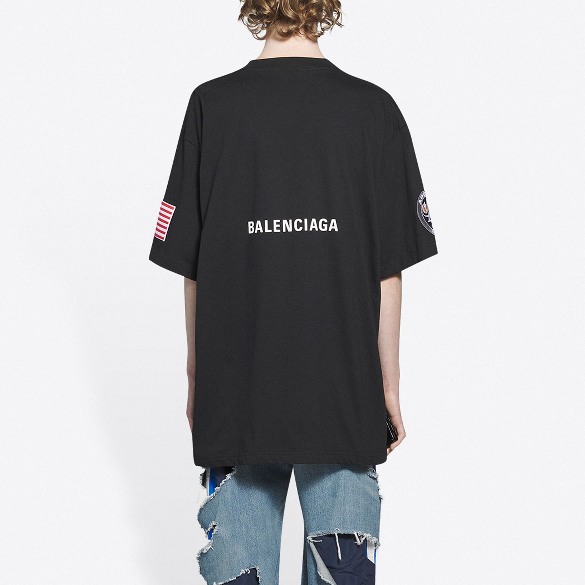 Balenciaga x NASA Space T-Shirt Black — фото 4