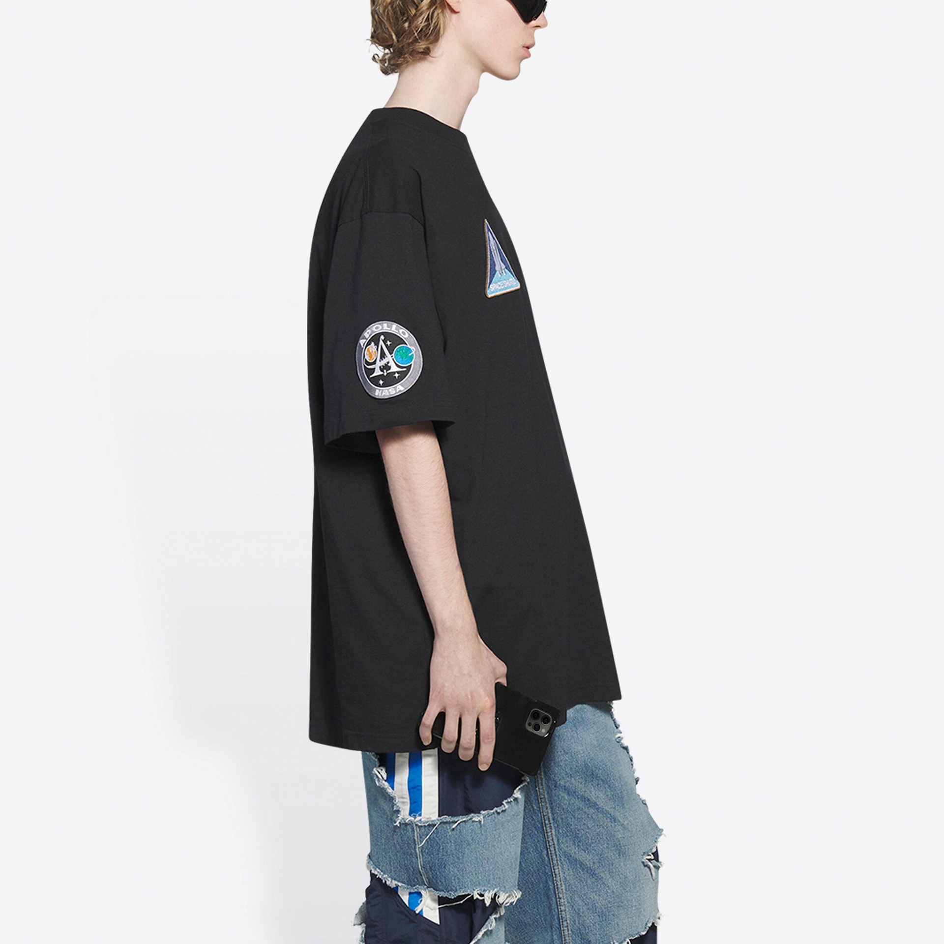 Balenciaga x NASA Space T-Shirt Black — фото 6